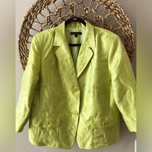 Lafayette 148 New York Brand Women Plus Linen Jacket.Size 18